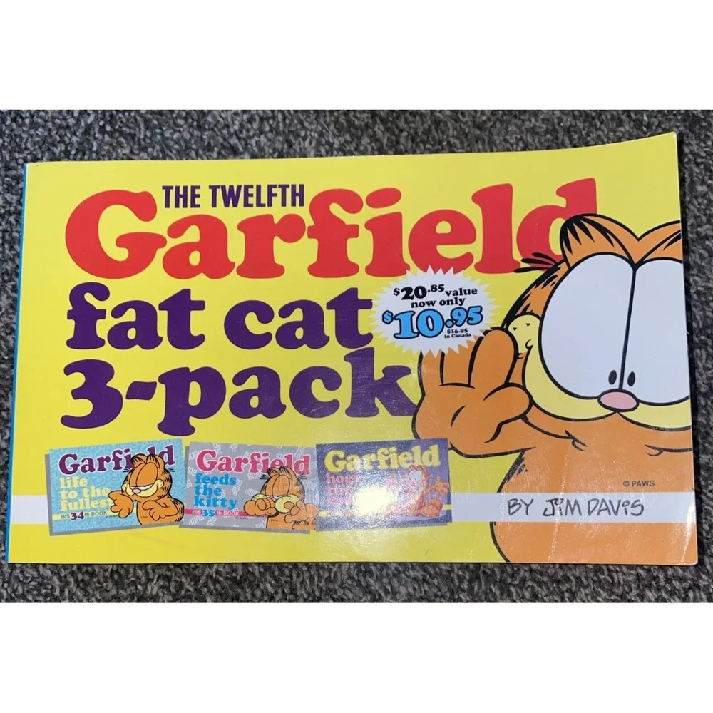 Lot Of 3 Garfield Comic Books By Jim Davis Fat Cat Treasury Guide To Everything